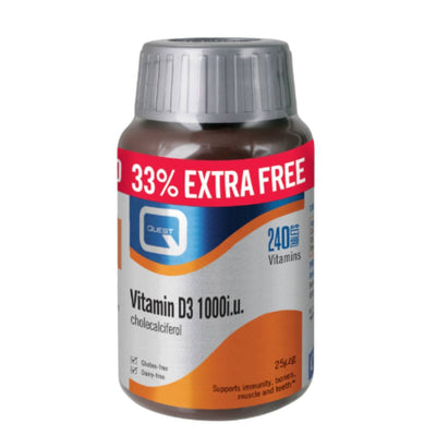 Quest Vitamin D 1000Iu - Extra Fill 180+60s