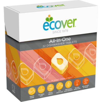 Ecover Dishwasher Tablets - All In One 22s