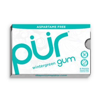 Pur Wintergreen Gum - Blister 9 Piece x 12