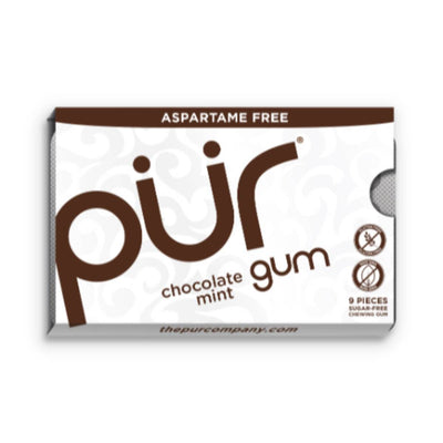 Pur Chocolate Mint Gum - Blister 9 Piece x 12