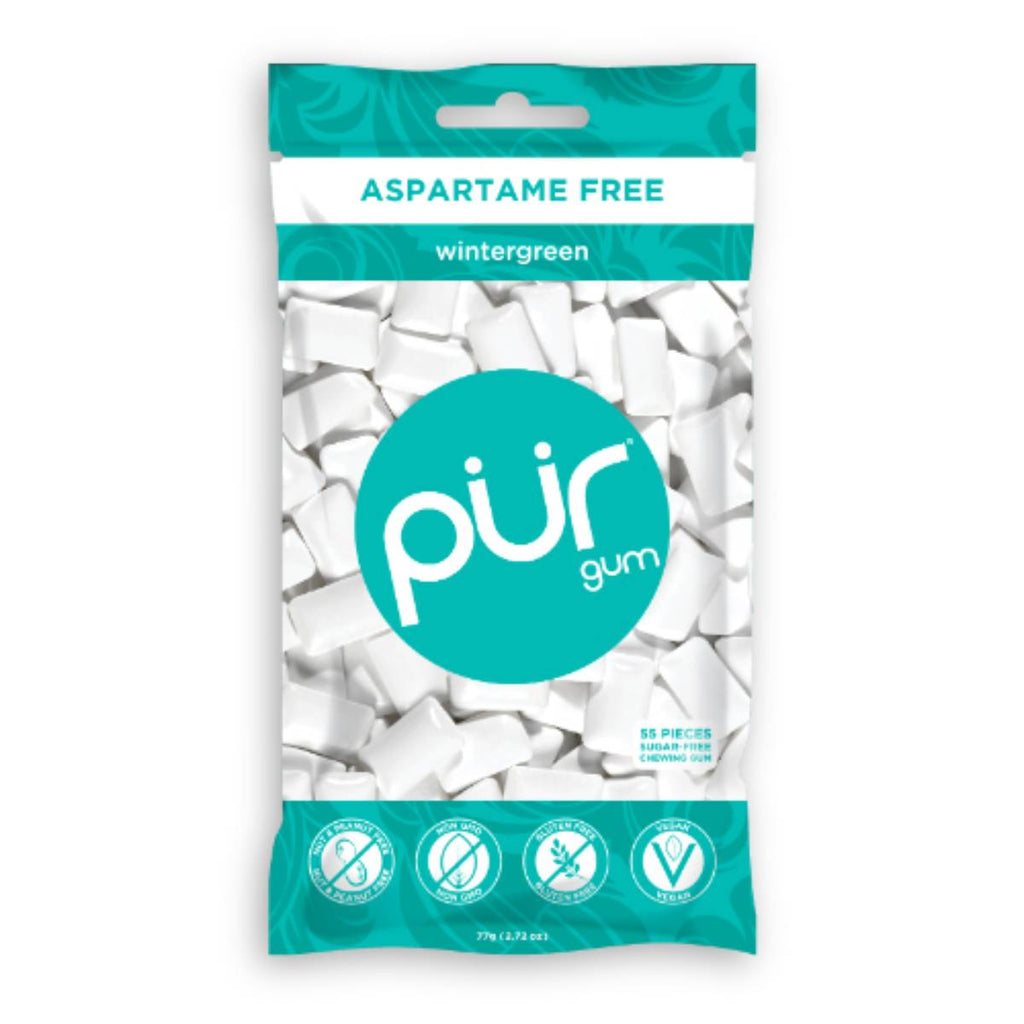 Pur Wintergreen Gum - Bag 55 Piece x 12