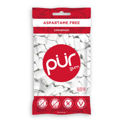 Pur Cinnamon Gum Bag 55 Piece x 12