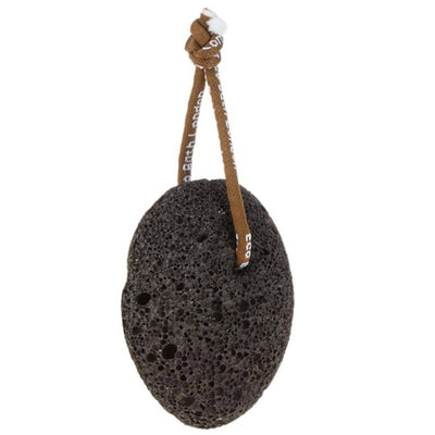 Eco Bath Natural Black Pumice Stone With Rope Single