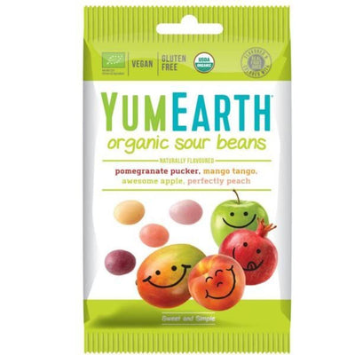 YumEarth Organic Sour Beans 50g x 12