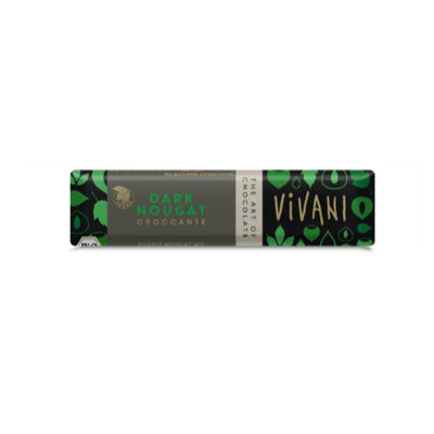 Vivani Dark Nougat Croccante Chocolate 35g x 18