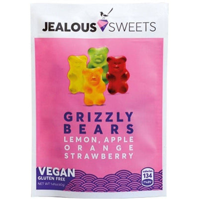 Jealous Sweets Vegan & Gluten Free Grizzly Bears 40g x 10