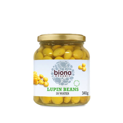 Biona Lupin Beans Organic - Glass Jar 340g x 6