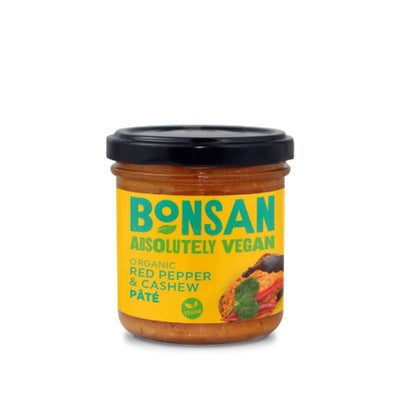 Bonsan Organic Vegan Cashew Bell Pepper Pate 130g