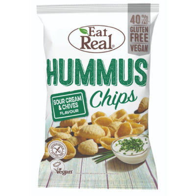 Eat Real Hummus Chips - Sour Cream Chives 45g x 12