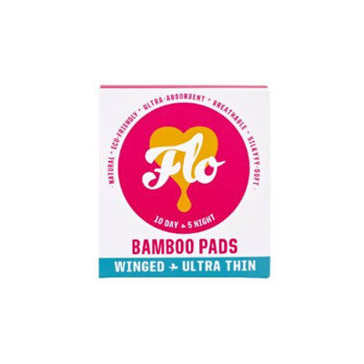Flo Natural Bamboo Winged Day & Night Pads 15s