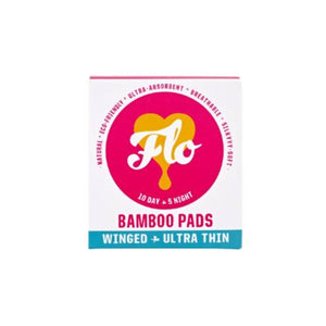 Flo Natural Bamboo Winged Day & Night Pads 15s