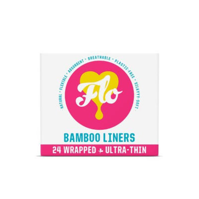 Flo Natural Bamboo Wrapped Daily Liners 24s