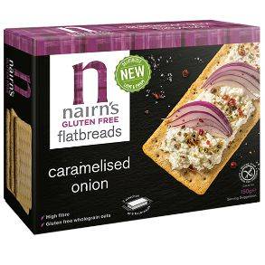 Nairns Gluten Free Caramelised Onion Flatbreads 150g x 6