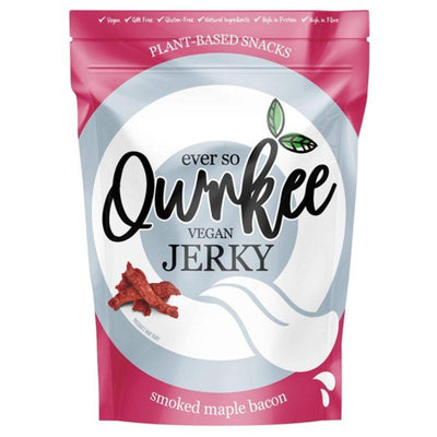 Qwrkee Vegan Jerky - Smoked Maple Bacon 70g x 8