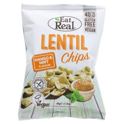 Eat Real Lentil Mango Mint Chips 40g x 12