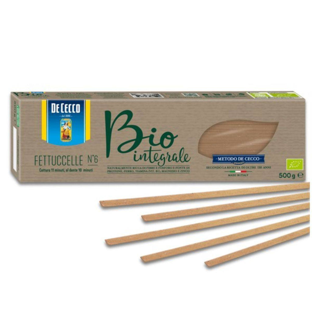 DeCecco Organic Wholewheat Fettucelle 500g