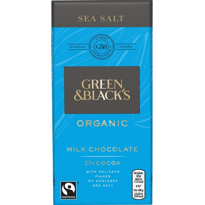 Green & Blacks Milk Chocolate Bar - Sea Salt 90g x 15