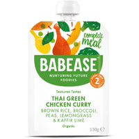Babease Organic Thai Green Chicken Curry 7m+ 130g x 6
