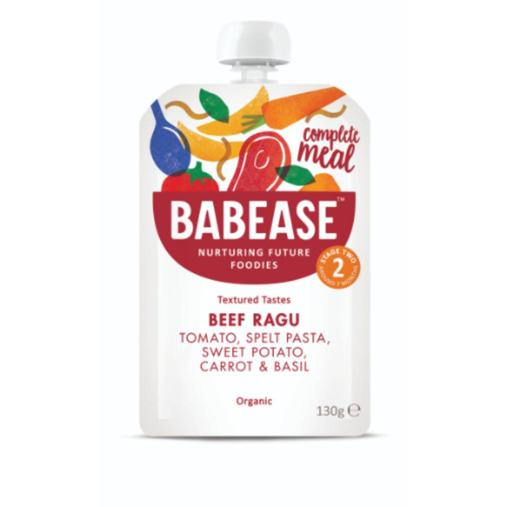 Babease Organic Beef Ragu 7m+ 130g x 6