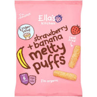 Ellas Kitchen Melty Puffs - Strawberry & Bananas 20g x 4