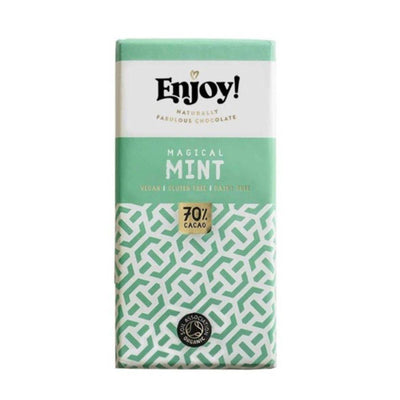 Enjoy Raw Choc Mint Chocolate Bar 35g x 15