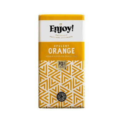 Enjoy Raw Choc Orange Chocolate Bar 35g x 15