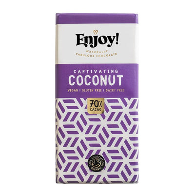 Enjoy Raw Choc Coconut Milk Chocolate Bar 35g x 15