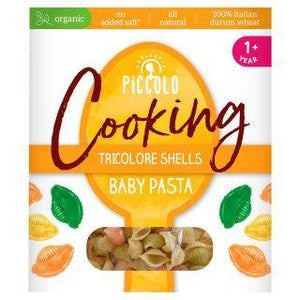 Piccolo Organic Baby Pasta Shells - 12m+ 400g x 4