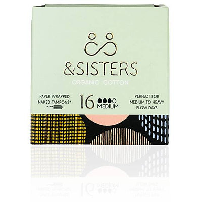 &Sisters & Sisters Medium Naked Tampons 16s x 6