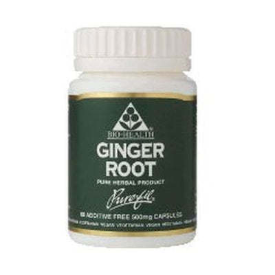 Bio-Health - Ginger Root 500Mg Capsules 60s