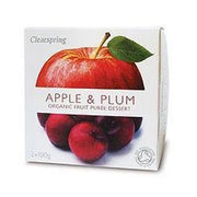 Clearspring - Apple & Plum Fruit Puree 100g x 2