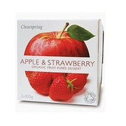 Clearspring - Apple & Strawberry Fruit Puree 100g x 2