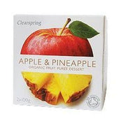 Clearspring  Apple & Pineapple Fruit Puree - Clearspring  Apple & Pineapple Fruit Puree 100g x 2