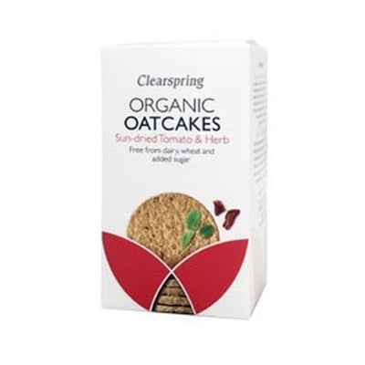 Clearspring  Sun Dried Tomato & Herb Oatcakes - Clearspring  Sun Dried Tomato & Herb Oatcakes 200g