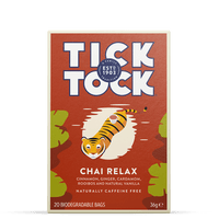 6 x Tick Tock Wellbeing Chai Relax 20 Bags