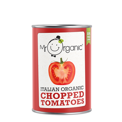 Mr Organic Chopped Tomato 400g x 12