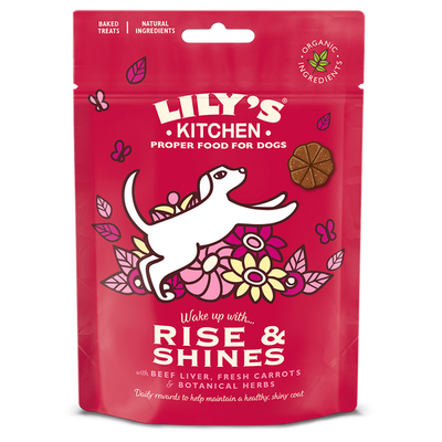 Lilys Kitchen Organic Rise & Shines Dog Treat 80g x 8