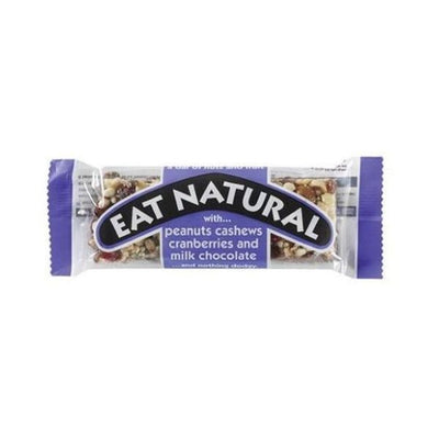 Eat Natural - Peanut Pistachio Cranberry Choc Coated Bar 45g x 12