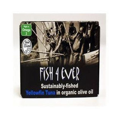 Fish 4 Ever - Yellowfin Tuna In Organic Olive Oil 120g