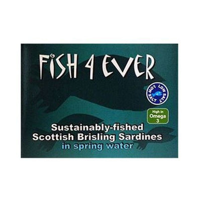 Fish 4 Ever - Scottish Brisling Sardines In Spring Water 105g