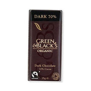 Green & Blacks - Dark Chocolate Bar - 70% Cocoa 35g x 30