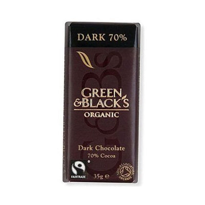 Green & Blacks - Dark Chocolate Bar - 70% Cocoa 35g x 30
