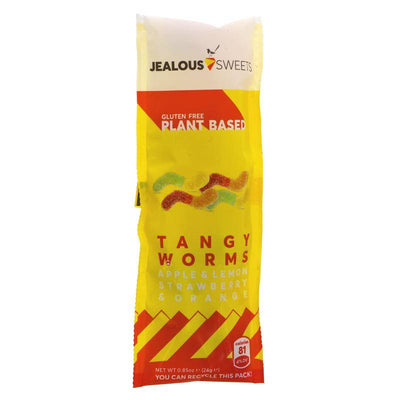 Jealous Sweets Tangy Worms - Shot Bag 24g x 16