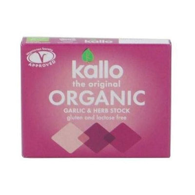 Kallo - Garlic & Herb Stock Cubes - Organic 66g