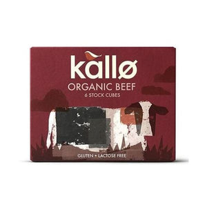 Kallo - Beef Stock Cubes - Low Salt & Organic 51g