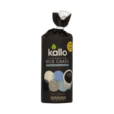 Kallo - Jumbo Rice Cakes - Sea Salt & Balsamic Vinegar 107g