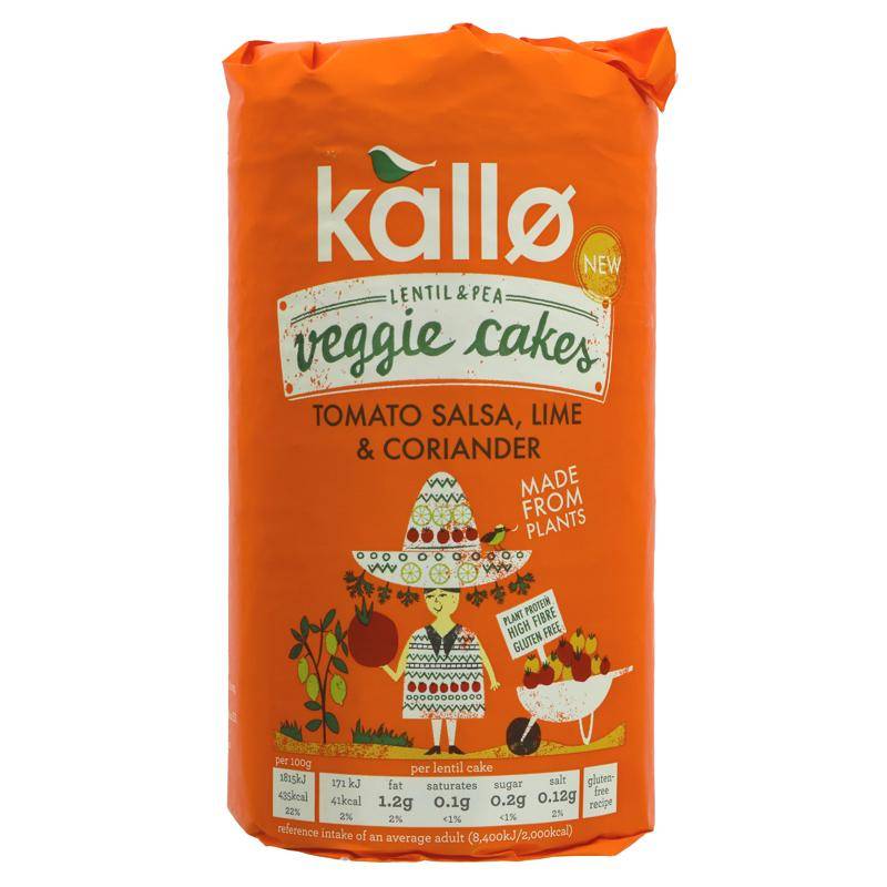 Kallo Tomato Salsa Lime Veggie Cakes 122g