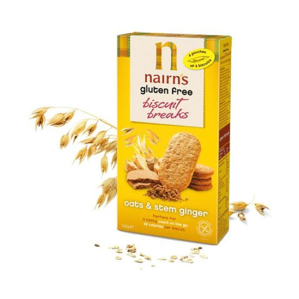 Nairns - Stem Ginger Biscuit Breaks - Gluten Free 179g