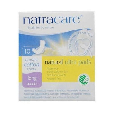 Natracare - Ultra Pads With Wings - Long 10s