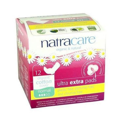 Natracare - Ultra Extra Pads With Wings - Normal 12s